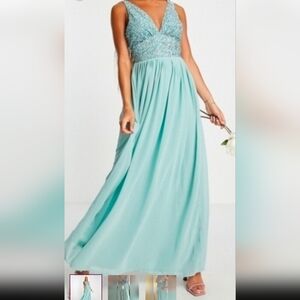 Aqua Evening Gown